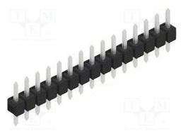Connector: pin strips; pin header; male; PIN: 15; 2.54mm; THT; 1x15