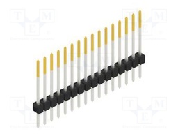 Connector: pin strips; pin header; male; PIN: 16; 2.54mm; THT; 1x16