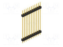 Connector: pin strips; pin header; male; PIN: 11; 2.54mm; THT; 1x11