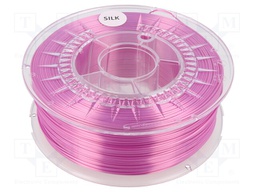 Filament: SILK; 1.75mm; bright pink; 225÷245°C; 1kg