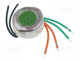 Transformer: toroidal; 10VA; 230VAC; 12V; 12V; 0.41A; 0.41A; 0.2kg