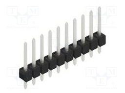Connector: pin strips; pin header; male; PIN: 10; 2.54mm; THT; 1x10