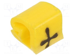 Markers for cables and wires; 1.3÷3mm; PVC; yellow; leaded