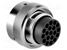 Connector: circular; Series: RT360; plug; male; for cable; PIN: 19
