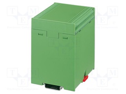Enclosure base; green; UL94HB; EG 90; for DIN rail mounting
