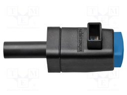 Laboratory clamp; blue; 300VDC; 16A; Contacts: nickel; -25÷90°C