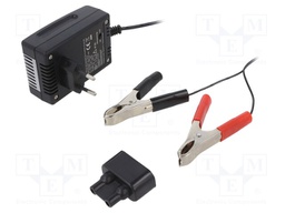 Charger: for rechargeable batteries; acid-lead; 800mA; Plug: EU