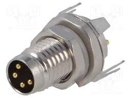 Connector: M8; male; PIN: 4; socket; 30V; IP67; 2.5÷4mm