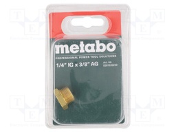 Thread adapter; Mat: brass; Ext.thread: 3/8"; Int.thread: 1/4"