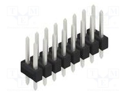 Connector: pin strips; pin header; male; PIN: 16; 2.54mm; THT; 2x8