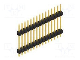 Connector: pin strips; pin header; male; PIN: 15; 2.54mm; THT; 1x15
