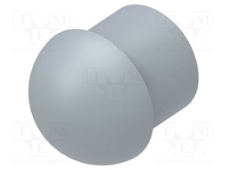 Stopper; polyamide; grey; L: 14mm; -20÷100°C; Entrelec; Size: 22