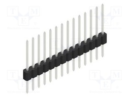 Connector: pin strips; pin header; male; PIN: 14; 1.27mm; THT; 1x14