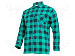 Shirt; Size: XL; green; flannel; 170g/m2