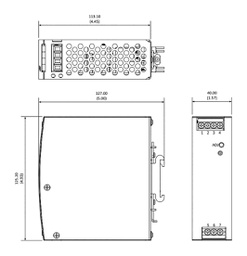 Power supply: switched-mode; for DIN rail; 150W; 24VDC; 6.25A