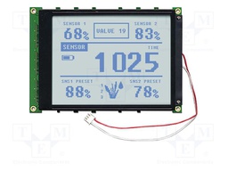 Display: LCD; 320x240; grey; 167x109mm; LED; 3.3V