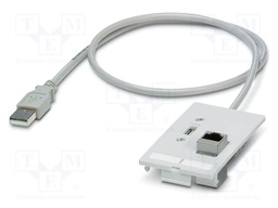 Front plate, 100 Mbps, CAT5e