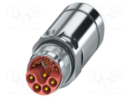 Connector: M23; plug; PIN: 13; crimped; straight; IP67
