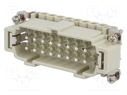 Connector: HDC; male; CNE; PIN: 16; 16+PE; size 77.27; 16A; 500V