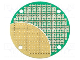 Board: universal; single sided,round,prototyping; 60mm