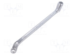 Wrench; box; 8mm,9mm; chromium plated steel; L: 185mm; offset