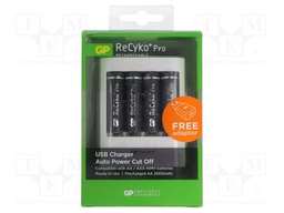 Charger: for rechargeable batteries; Ni-MH; Size: AA,AAA