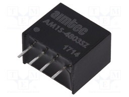 Converter: DC/DC; 1W; Uin: 43.2÷52.8V; 3.3VDC; Iout: 303mA; SIP4