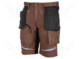 Protective shorts; Size: M; brown-black; short,slim-fit; 270g/m2