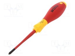 Screwdriver; insulated,slim; PlusMinus cross PH-type; SL/PH1