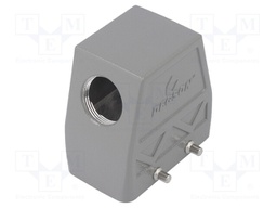 Enclosure: for HDC connectors; size D10B; for cable; angled; M25