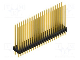 Connector: pin strips; pin header; male; PIN: 46; 1.27mm; THT; 2x23