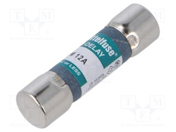 Fuse: fuse; time-lag; 12A; 250VAC; cylindrical,industrial