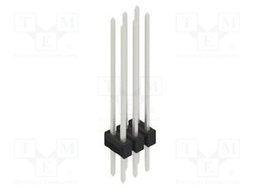 Connector: pin strips; pin header; male; PIN: 6; 2.54mm; THT; 2x3