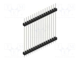 Connector: pin strips; pin header; male; PIN: 16; 2.54mm; THT; 1x16