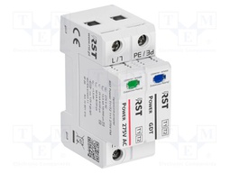 Surge arrester; Type 1+2; In 8/20us: 50kA; Uoper.max: 275VAC; IP20