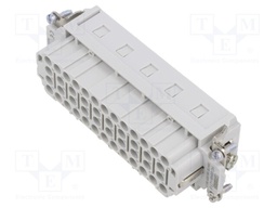 Heavy Duty Connector, HEAVYCON Series, Insert, 46+PE Contacts, B24, Receptacle