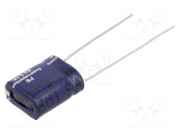 Capacitor: electrolytic; supercapacitor; 100mF; 5VDC; ESR: 4Ω; THT