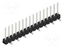 Connector: pin strips; pin header; male; PIN: 16; 2.54mm; SMT; 1x16