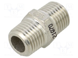 Male-male; max.10.5bar; 1.4408 stainless steel; Thread: G 1/4"