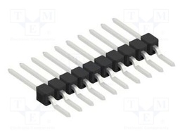 Connector: pin strips; pin header; male; PIN: 10; 2.54mm; SMT; 1x10