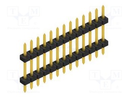 Connector: pin strips; pin header; male; PIN: 13; 2mm; THT; 1x13