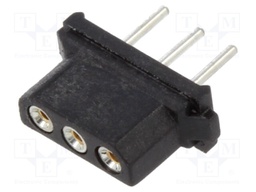 PCB Receptacle, Wire-to-Board, 2 mm, 1 Rows, 3 Contacts, Through Hole Mount