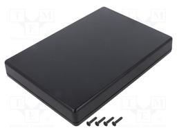 Enclosure: multipurpose; X: 125mm; Y: 175mm; Z: 25mm; TW; ABS; black