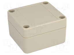 Enclosure: multipurpose; X: 60mm; Y: 65mm; Z: 40mm; ABS; grey; IP65
