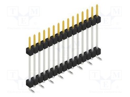 Connector: pin strips; pin header; male; PIN: 15; 2.54mm; SMT; 1x15