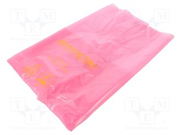 Trash bags; ESD; 25um; 35l; 100pcs; Features: dissipative; pink