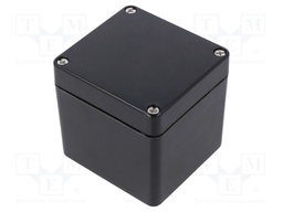 Enclosure: multipurpose; X: 75mm; Y: 80mm; Z: 75mm; polyester; black