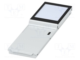 Cover; with display; grey; UL94V-0; BC 161,6; polycarbonate