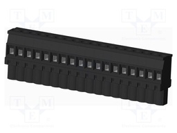 Connector: pluggable terminal block; plug; female; angled 90°