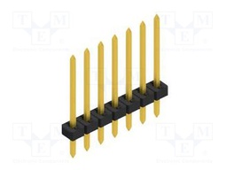 Connector: pin strips; pin header; male; PIN: 7; 2mm; THT; 1x7; 100V